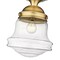 Z-Lite Vaughn 1 Light Flush Mount, Heritage Brass And Clear Seedy 736F10-HBR - alternate 4